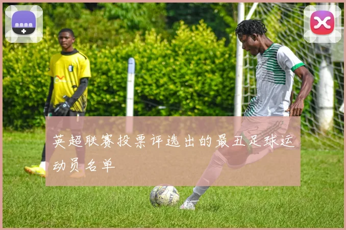 英超联赛投票评选出的最丑足球运动员名单